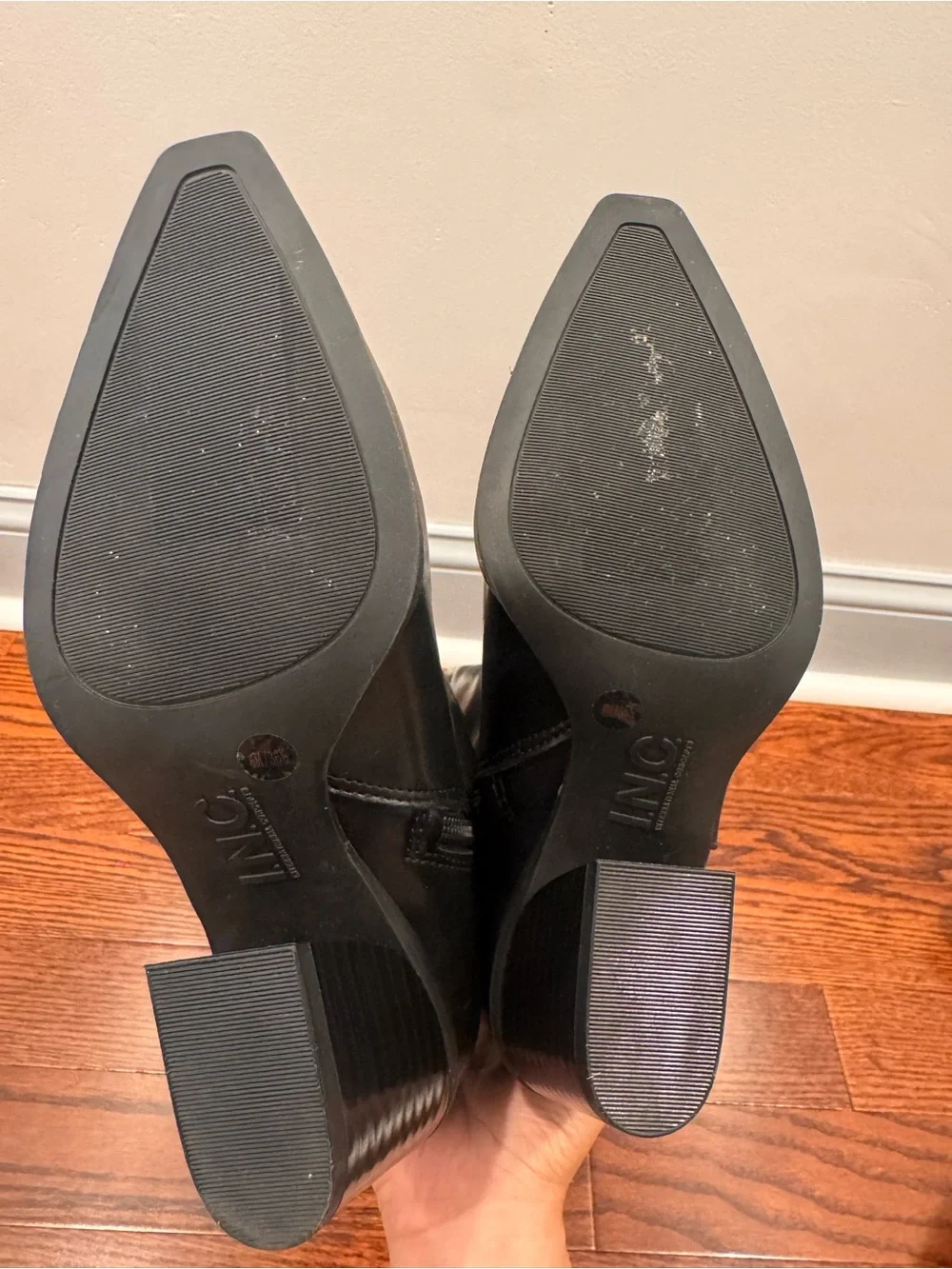INC International Concepts Black Over-the-Knee Pointed Toe Boots